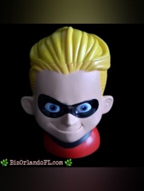 Incredibles Dash Disney On Ice 3D Mug 5” Cup Flip Top Lid Pixar Collectible HTF